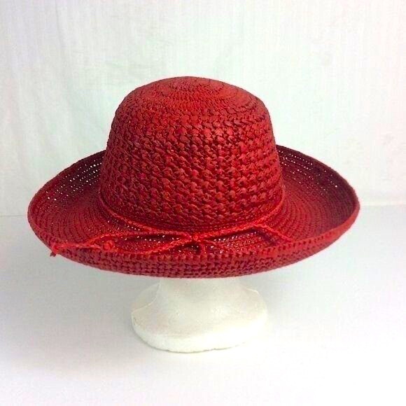 Scala Collection Raffia Straw Summer Sun Hat - Picture 3 of 10